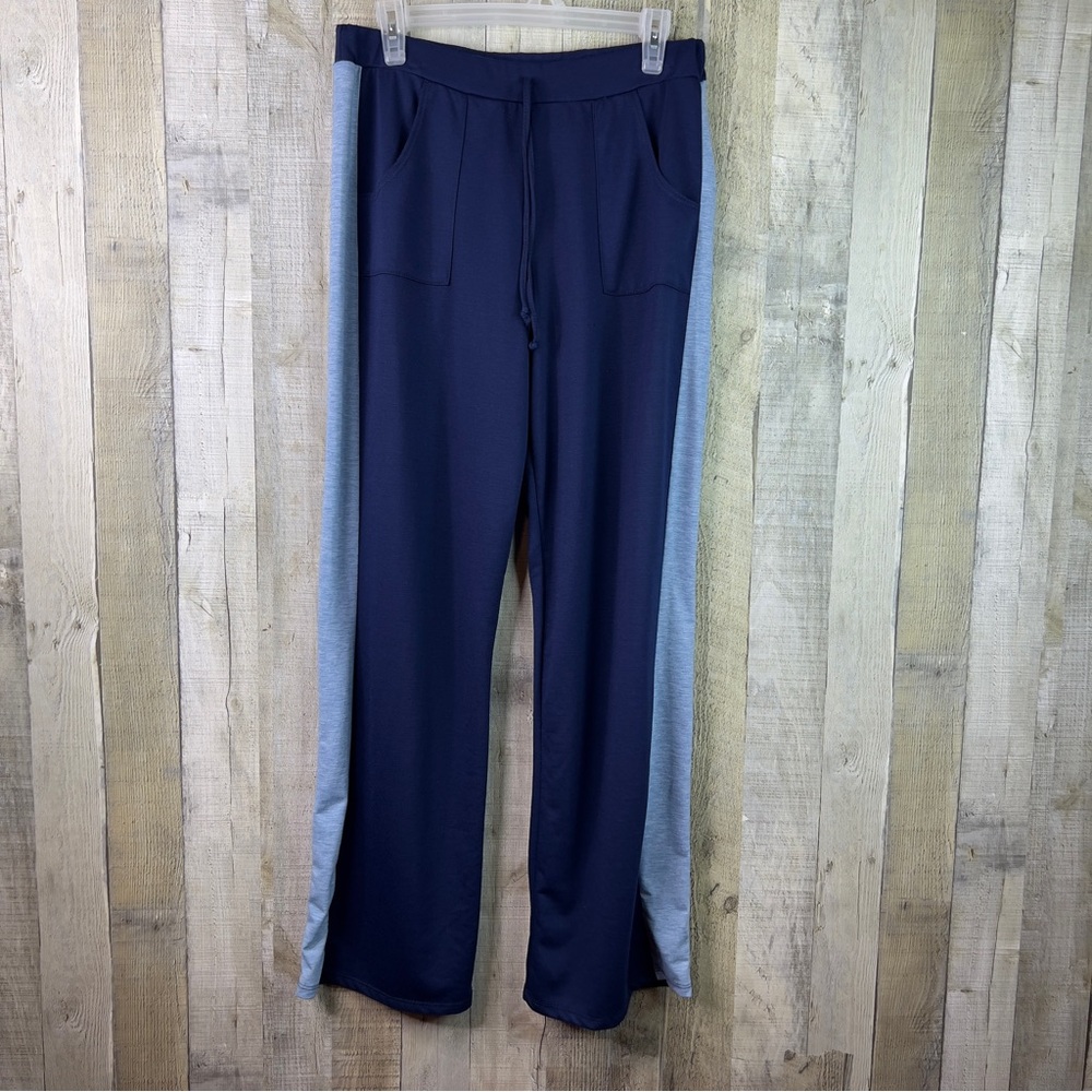 Fame 4 Fifteen Size Medium Navy Blue PJ Bottoms Stretch Drawstring Waistband